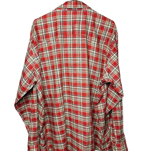 Daniel Cremieux Pearl Snap  Red Blue Plaid Western Style Shirt Top Size XXL - Picture 6 of 7